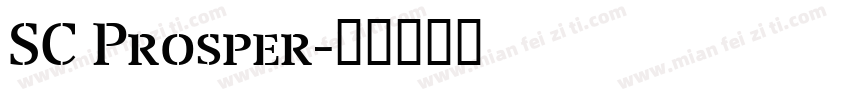SC Prosper字体转换